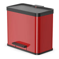 Hailo Hailo Pedaalemmer Oko Duo Plus maat L 17+9 L rood 0630-240