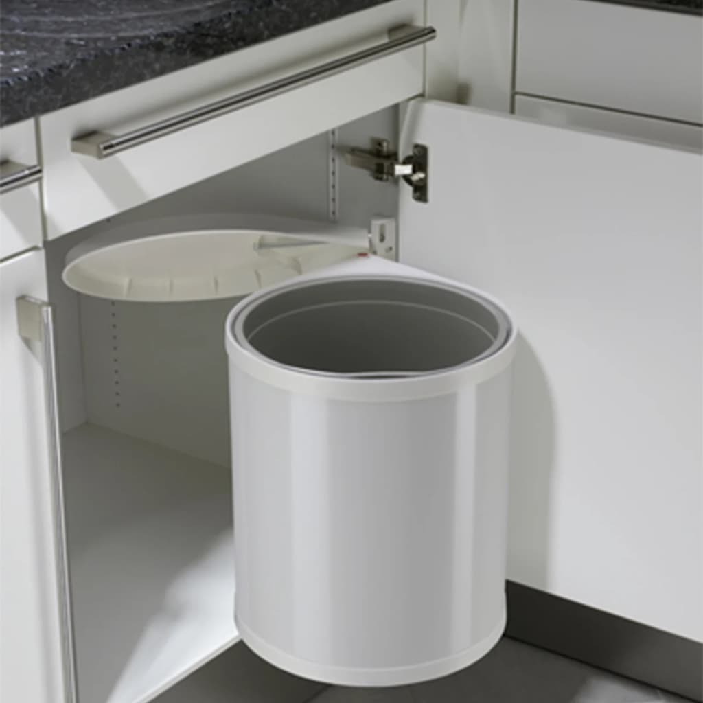 Hailo 3555-001 compact-box m prullenbak 15l wit