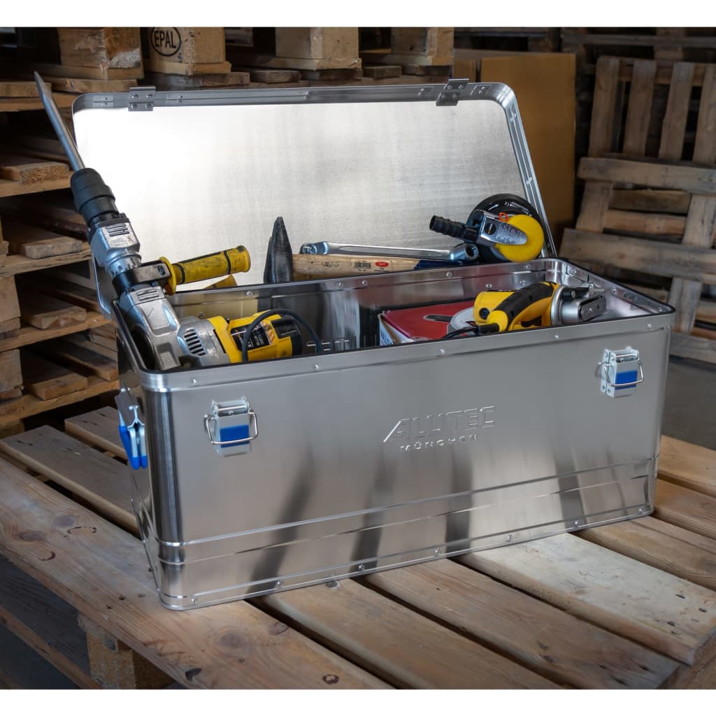 Aluminium kist alutec alu10040 grijs