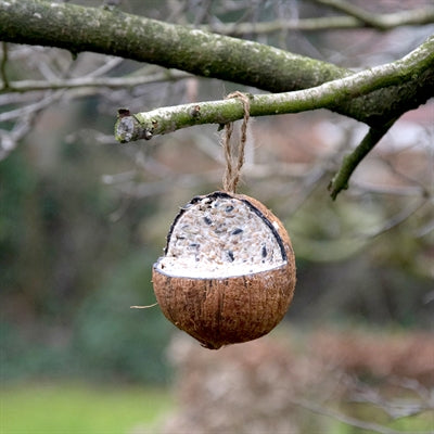 Best for birds gevulde kokosnoot 3 4 aan touw