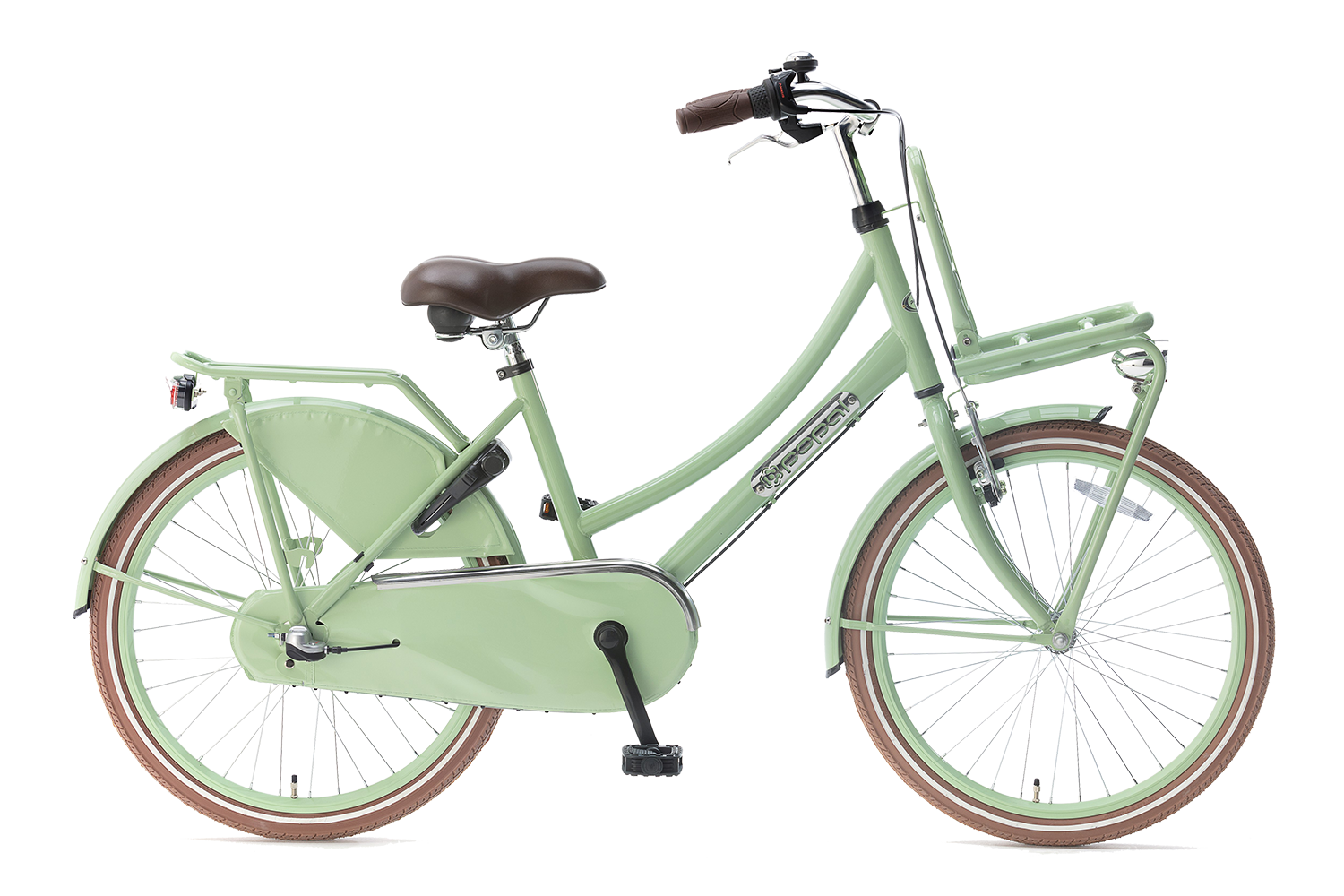 popal | meisjesfiets | daily dutch basic+ 22 | staal | pistache