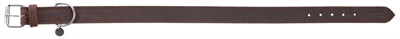 Trixie halsband hond rustic vetleer donkerbruin