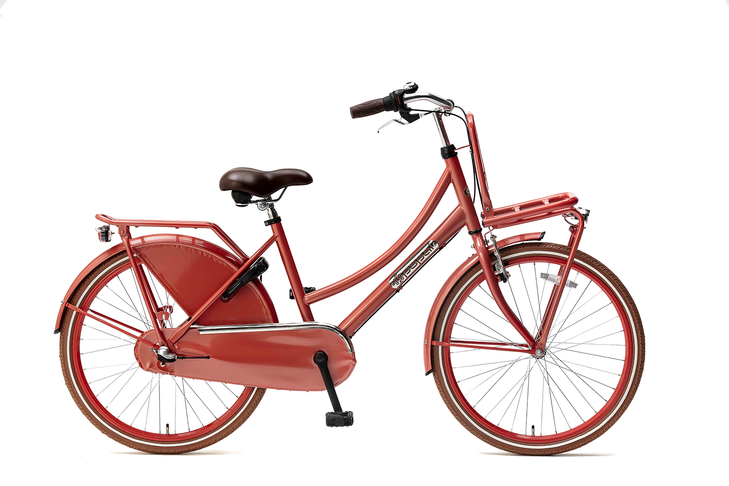 popal | meisjesfiets | daily dutch basic+ 24 | staal | roze