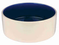 Trixie Voerbak keramiek creme / blauw