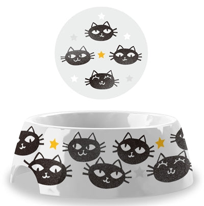 Tarhong Voerbak matt the cat wit / zwart