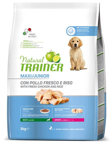 Natural trainer Dog junior maxi chicken