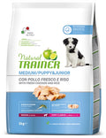 Natural trainer Dog puppy / junior medium chicken
