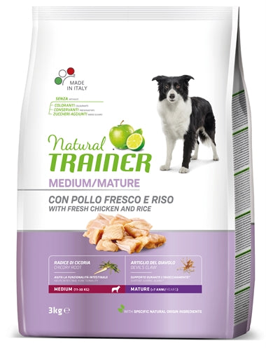 Natural trainer Dog senior medium chicken
