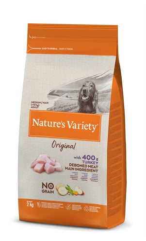 Natures variety Original adult medium / maxi turkey no grain