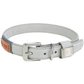 Trixie halsband hond be nordic leer grijs