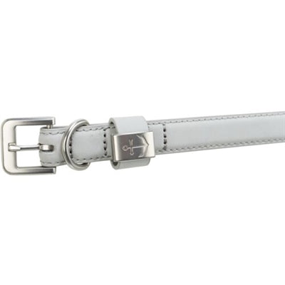 Trixie halsband hond be nordic leer grijs