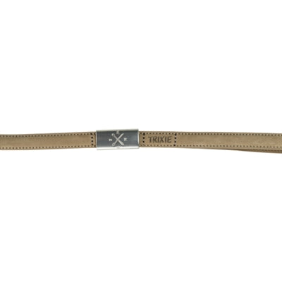 Trixie Hondenriem be nordic leer zand beige