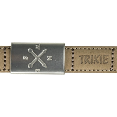 Trixie Hondenriem be nordic leer zand beige