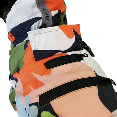 Croci Regenjas hiking go harlequin groen / grijs / oranje / wit
