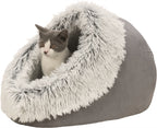 Trixie kattenmand iglo harvey grijs wit-zwart