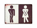 Plenty gifts Waakbord blik toilet