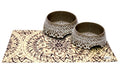 Tarhong Boho set taupe 2 voerbakken / placemat boho