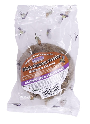 Suet to go Hele kokosnoot met meelworm