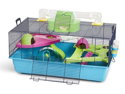 Savic Hamsterkooi heaven metro lichtblauw / donkerblauw