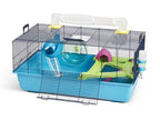 Savic Hamsterkooi sky metro lichtblauw / donkerblauw