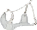Trixie Hondentuig junior puppy softtuig met riem lichtgrijs