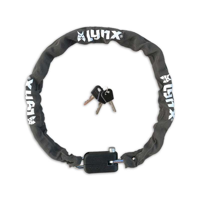 Lynx Fietskettingslot 90cm Gehard StaalDonkergrijs