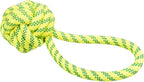 Trixie aquatoy touw met bal drijvend polyester geel groen