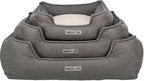 Trixie Be eco gerecycled hondenmand coline hoekig donkergrijs / beige