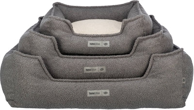 Trixie Be eco gerecycled hondenmand coline hoekig donkergrijs / beige