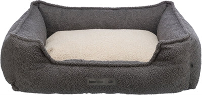 Trixie Be eco gerecycled hondenmand coline hoekig donkergrijs / beige