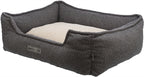 Trixie Be eco gerecycled hondenmand coline hoekig donkergrijs / beige