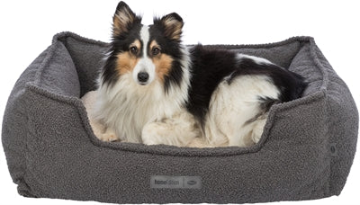 Trixie Be eco gerecycled hondenmand coline hoekig donkergrijs / beige