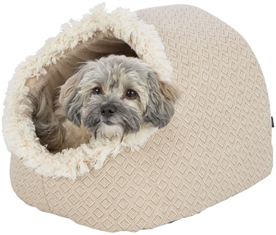 trixie kattenmand iglo boho beige