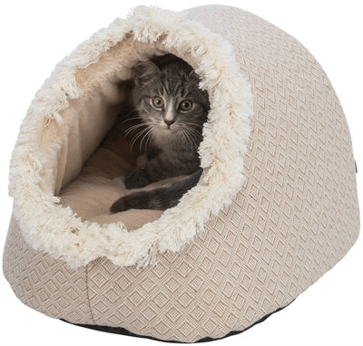 trixie kattenmand iglo boho beige