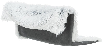 trixie radiator hangmat harvey langhaar pluche velours wit zwart