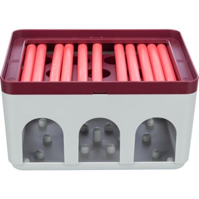 trixie cat activity rod box wit bordeaux