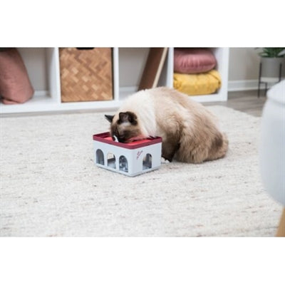 trixie cat activity rod box wit bordeaux
