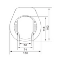Lynx lazo model block xxl ringslot art-2 plug-in voor ketting