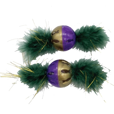 Happy pet gemstone forest bal met veren