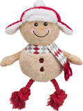 trixie xmas peperkoekman met flostouw benen pluche katoen