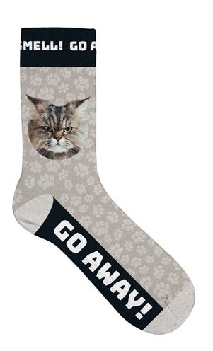 Plenty gifts Sokken grijze kat go away