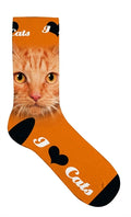 Plenty gifts Sokken oranje kat ogen