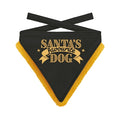 Plenty gifts Kerst bandana santa's favourite dog zwart