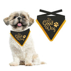 Plenty gifts Kerst bandana good dog zwart