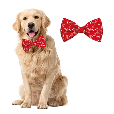 Plenty gifts Kerst vlinderstrik bot / candy cane rood