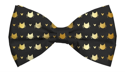 Plenty gifts Kerst vlinderstrik kat zwart