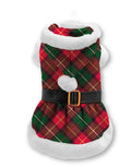 Plenty gifts Kerst jurk ruit rood / groen