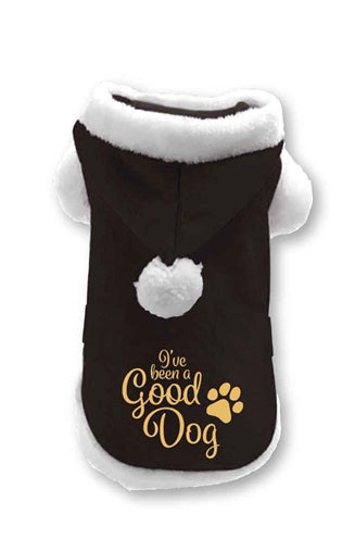 Plenty gifts Kerst hondenjas i've been a good dog zwart