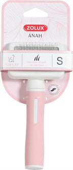 Zolux anah slickerborstel roze wit