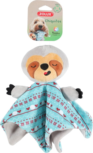 Zolux Chiquitos pluche luiaard knuffeldoekje gerecycled